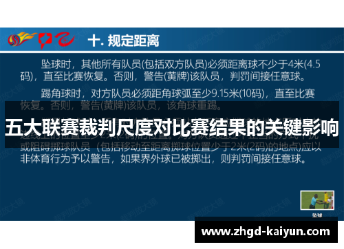 五大联赛裁判尺度对比赛结果的关键影响